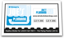 Replacement Sticker for Set 70811 - The Flying Flusher