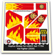 Replacement Sticker for Set 71704 - Kai Fighter