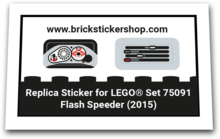 Replacement Sticker for Set 75091 - Flash Speeder