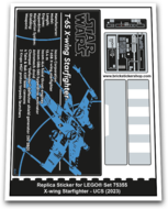 Replacement Sticker for Set 75355 - X wing Starfighter UCS