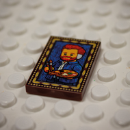 Printed Part - 2X3 Tile - Van Gogh Self-Portrait without Ear
