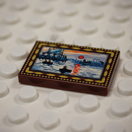 Printed Part - 2X3 Tile - Impression, Rising Sun