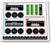 40769 - SEGA Genesis Controller - L0040769 - Afbeelding 1