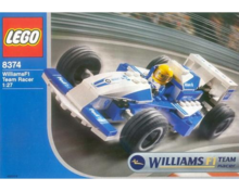 Lego Set 8374 - Williams F1 Team Racer 1:27 (2003) Precut Replacement Sticker