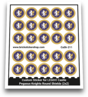 Pegasus Knights Round Shields (2x2) - CaSh-211 - Afbeelding 1