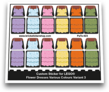 Flower Dresses Various Colours Variant 3 - PaTo-023 - Afbeelding 1