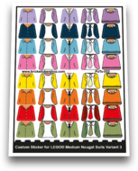 Medium Nougat Suits Variant 3 - PaTo-033 - Afbeelding 1
