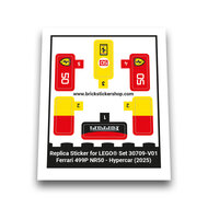 Replacement Sticker for Set 30709 - Ferrari 499P NR50 Hypercar