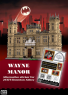 Alternative Sticker for Set 21373 - Wayne Manor (Downton Abbey)