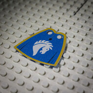 Custom Textile for Standard Cape with Horse Knights Pattern