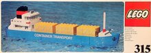 Replacement Sticker for Set 315 - Container Ship