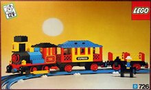 LEGO 726 - 12V Western Train with 2 Wagons and Cowboys