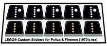 Custom Sticker - Police &amp; Firemen Torsos (70&#039;s era)