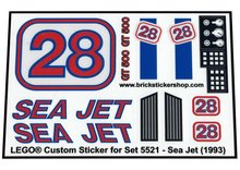 Replacement Sticker for Set 5521 - Sea Jet