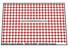 Custom Sticker - Small Red Crosses