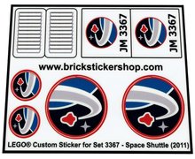 Replacement Sticker for Set 3367 - Space Shuttle