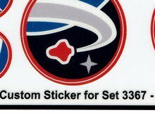 Replacement Sticker for Set 3367 - Space Shuttle