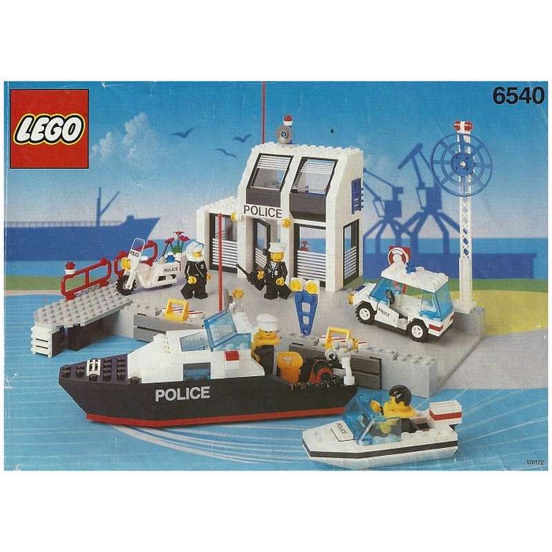 Precut Custom Replacement Stickers for Lego Set 6540 1991 Pier Police 