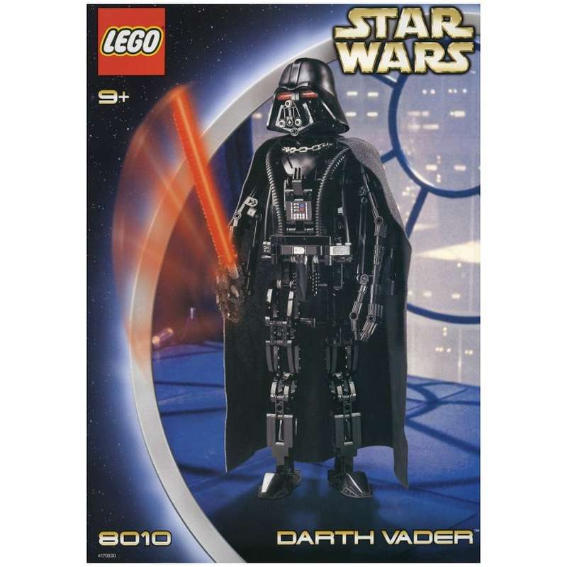 Custom Aufkleber/Sticker passend für LEGO® 8010 Star Wars Darth Vader 2002 
