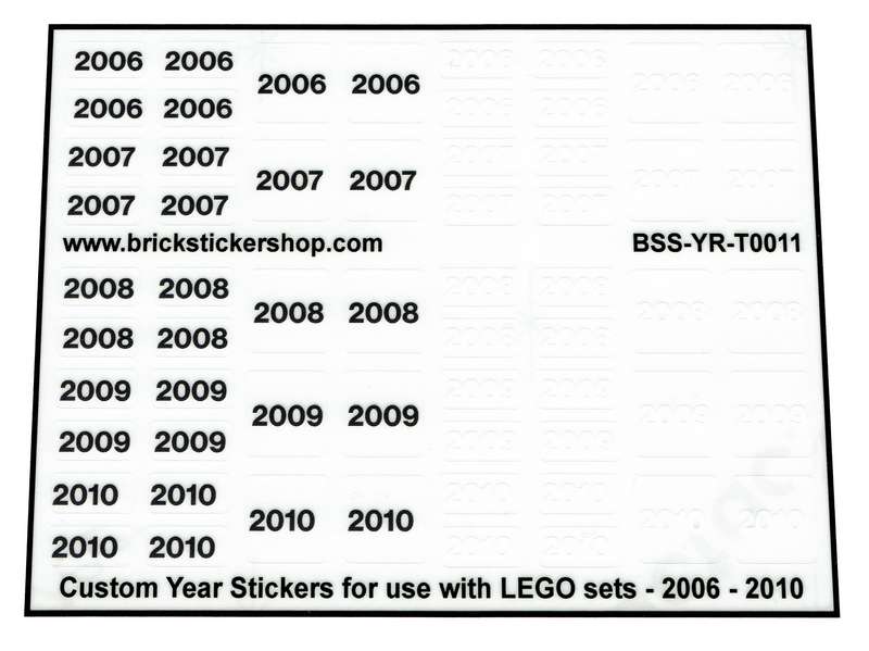 Custom Sticker - Year Set 2006 - 2010