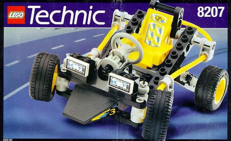 Custom/Precut Aufkleber/Sticker passend für LEGO 8207 Technic  Dune Duster 1996 