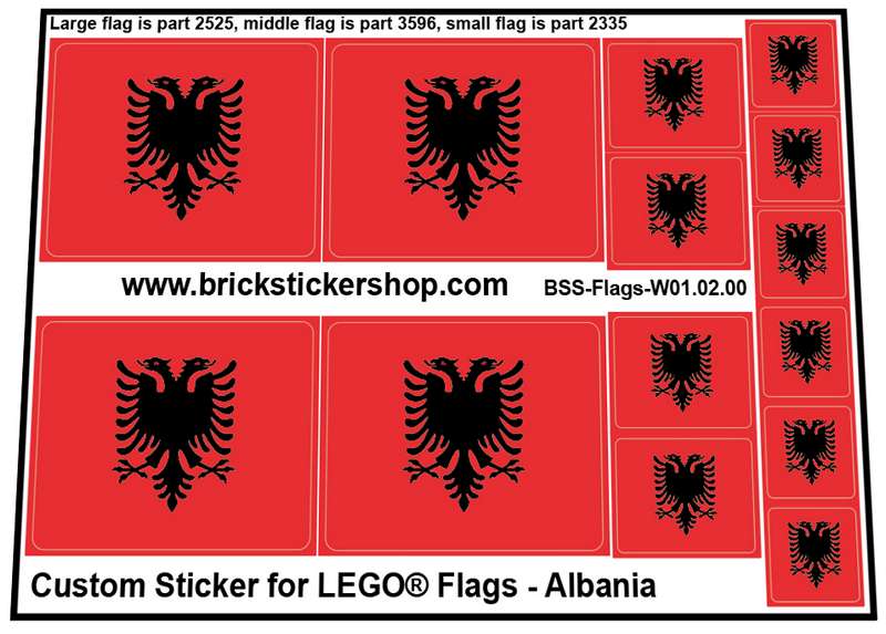 Custom Sticker - Flags - Flag of Albania