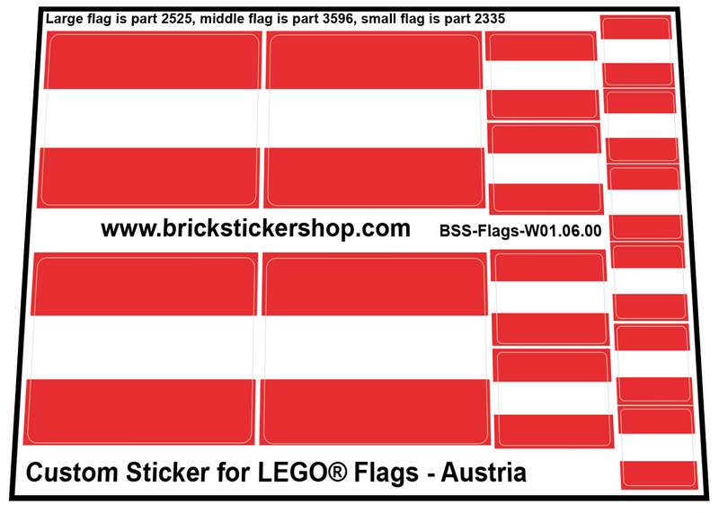 Custom Sticker - Flags - Flag of Austria