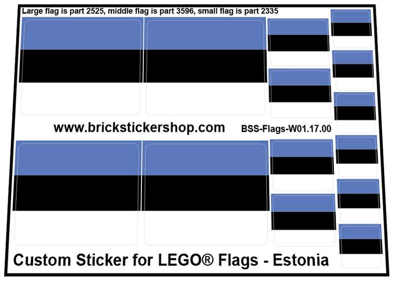 Custom Sticker - Flags - Flag of Estonia
