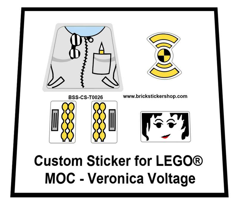  Custom Sticker Decals Absperrung für Modelle aus Lego MOC
