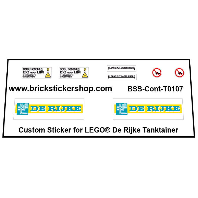 LEGO  - De Rijke Tanktainer