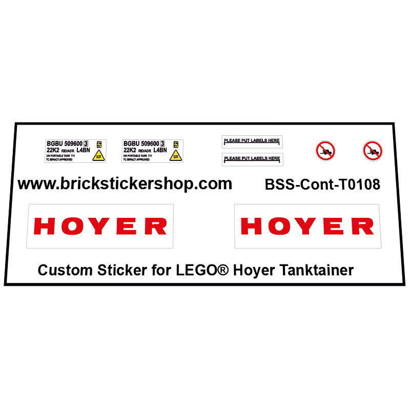 LEGO  - Hoyer Tanktainer