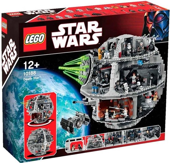 2008 Custom Sticker/Aufkleber passend für LEGO Star Wars 10188 Death Star 