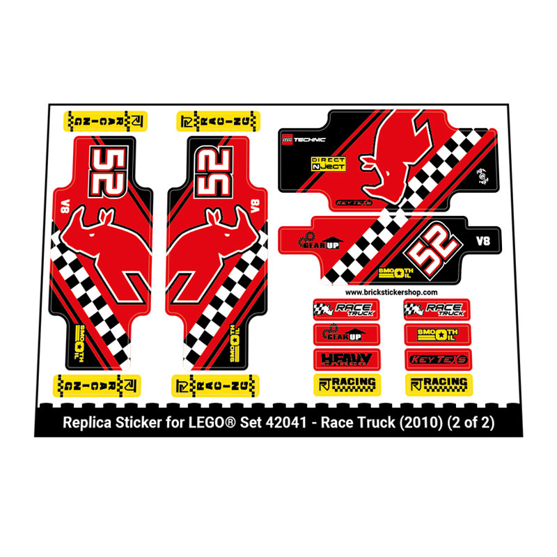 LEGO Sticker High Quality Replacement Brickstickershop