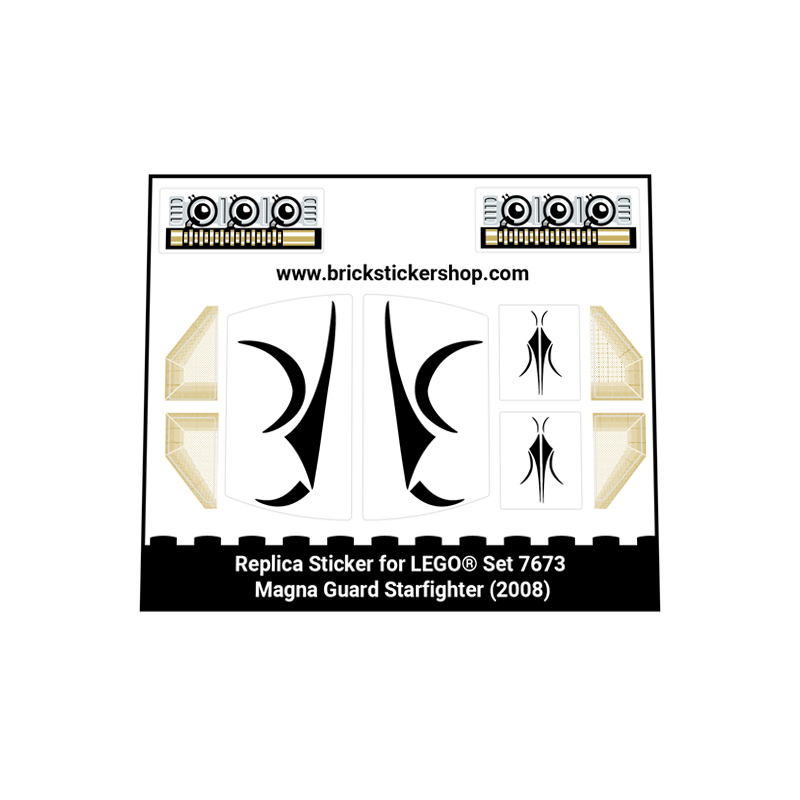 Sticker Sheet for Set 7673 - Magna Guard Starfighter