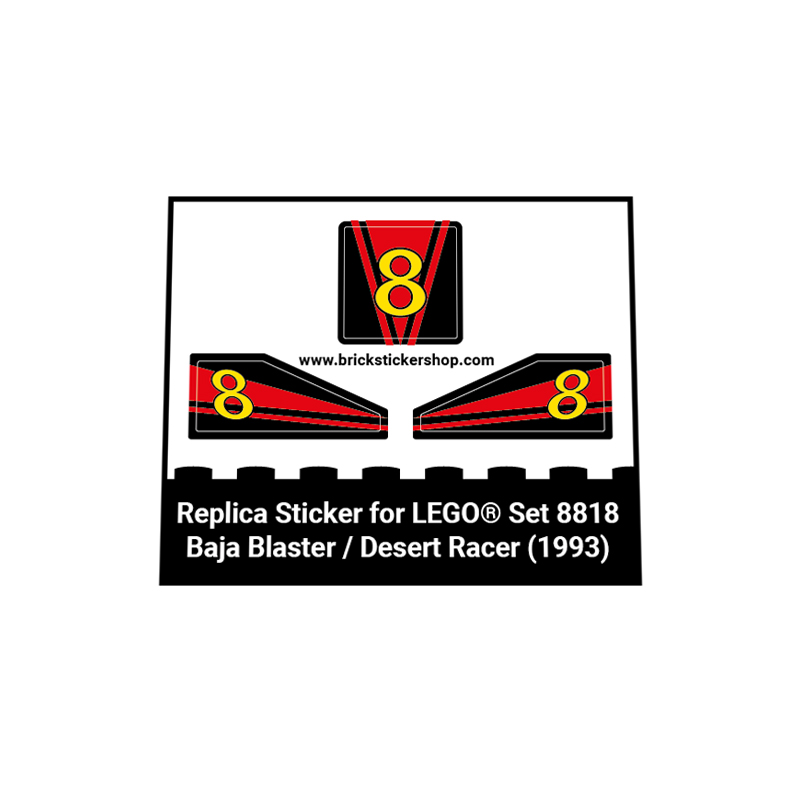 Replacement sticker Lego 8818 - Baja Blaster / Desert Racer