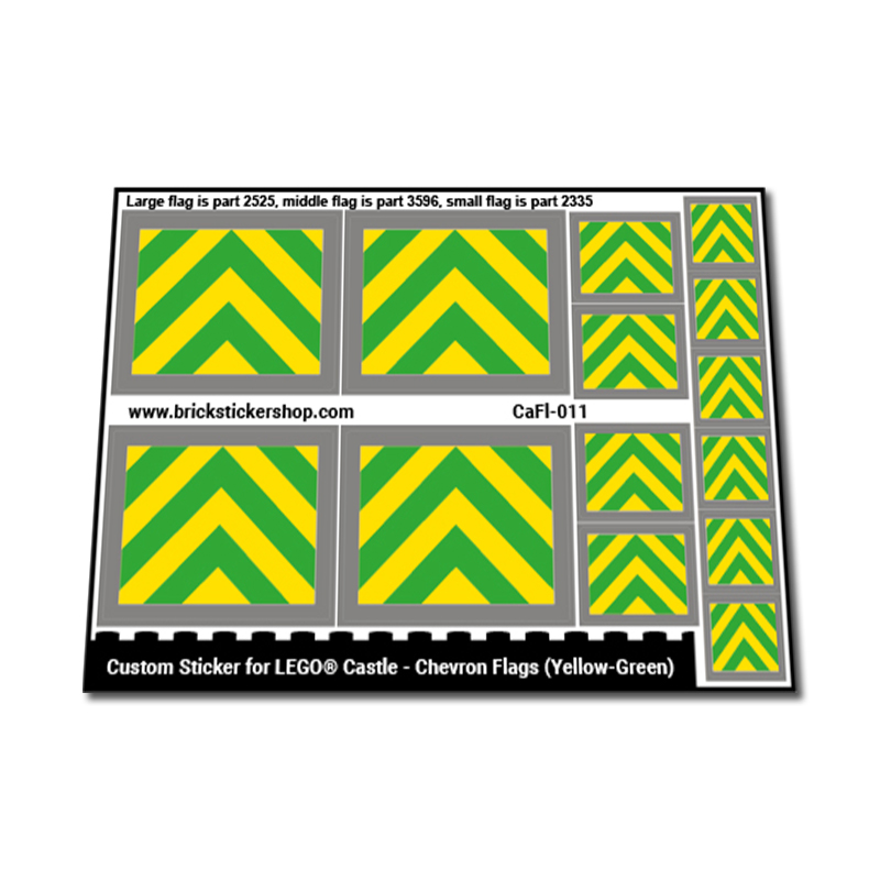 Chevron Flags (Yellow-Green)