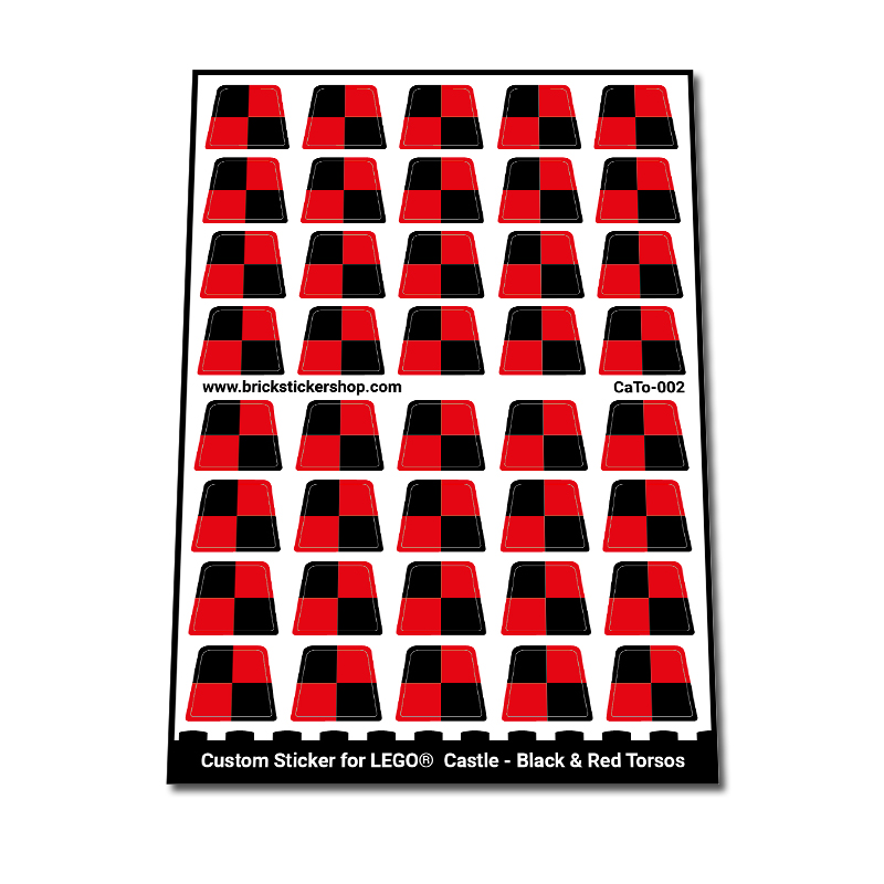 Custom Sticker - Black & Red Torsos