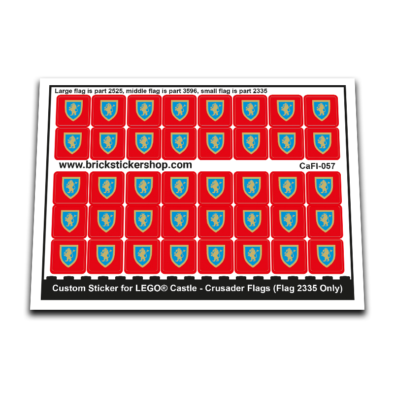 Custom Sticker - Crusader Flags (Flag 2335 Only)