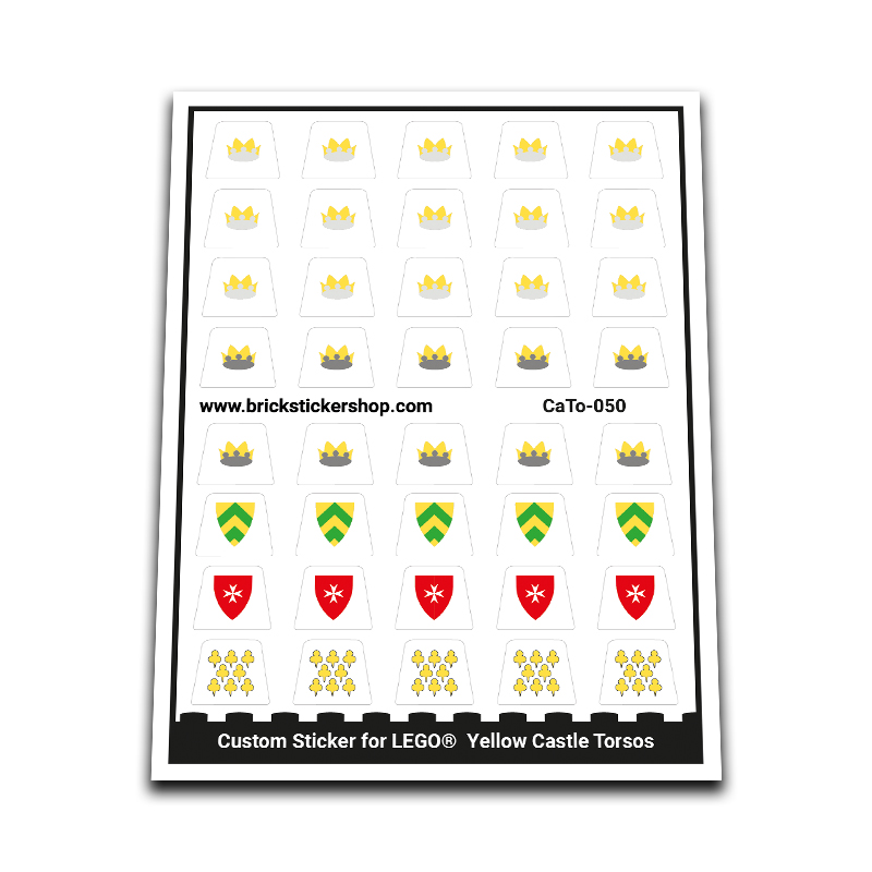 Custom Sticker - Yellow Castle Torsos