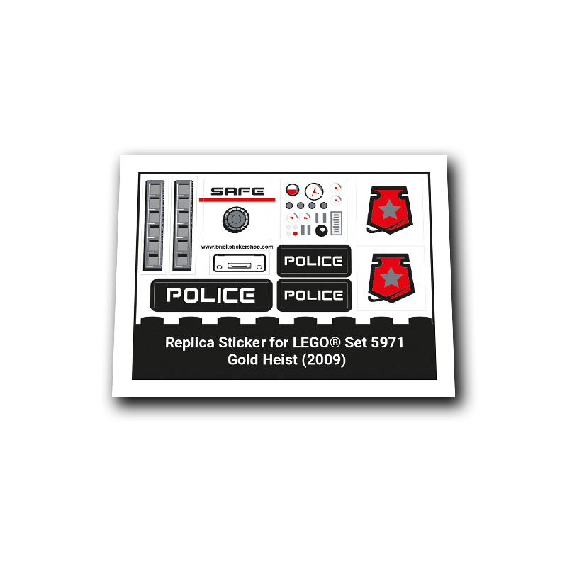Replacement Sticker for Set 5971 - Gold Heist