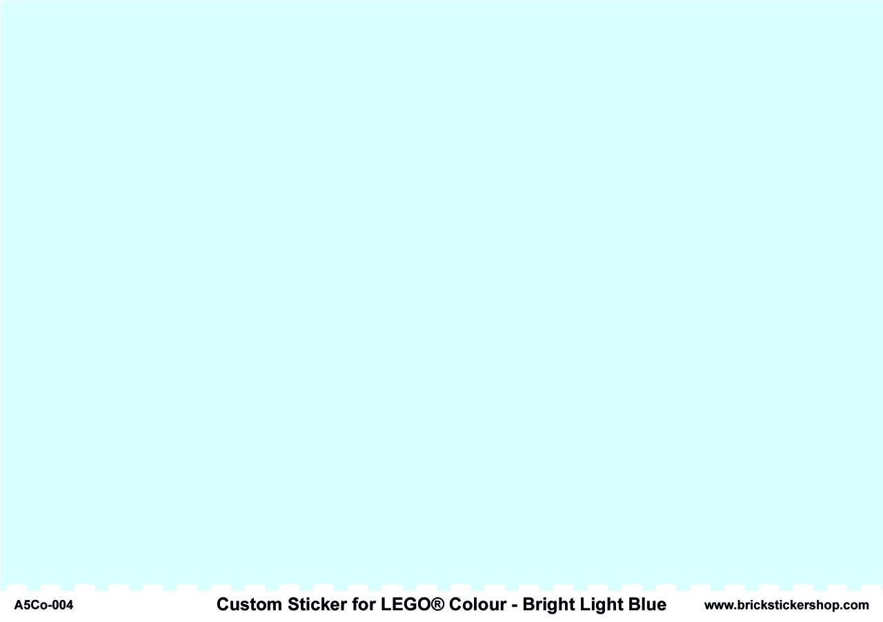 A5 Color Sheet - BRIGHT LIGHT BLUE