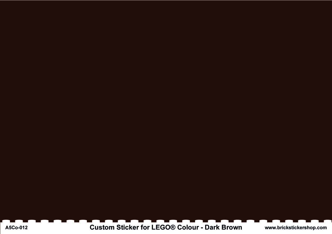 A5 Color Sheet DARK BROWN