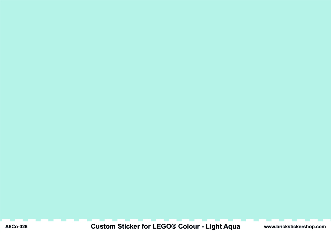 A5 Color Sheet - LIGHT AQUA