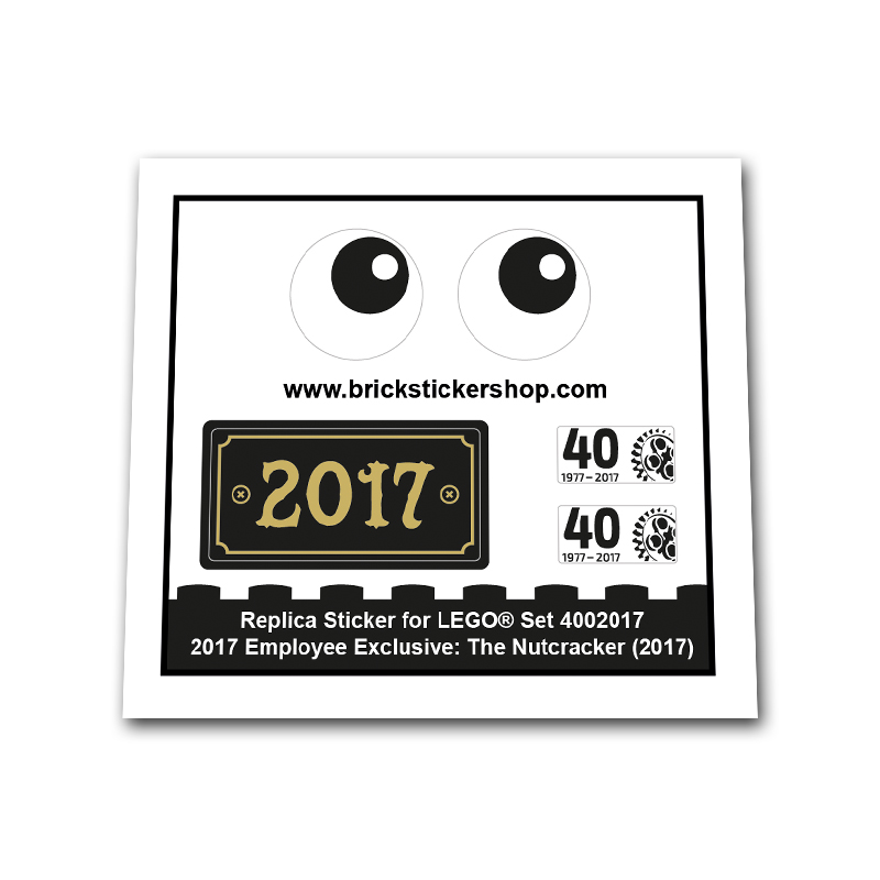 Replacement Sticker for Set 4002017 - Employee Exclusive: The Nutcracker