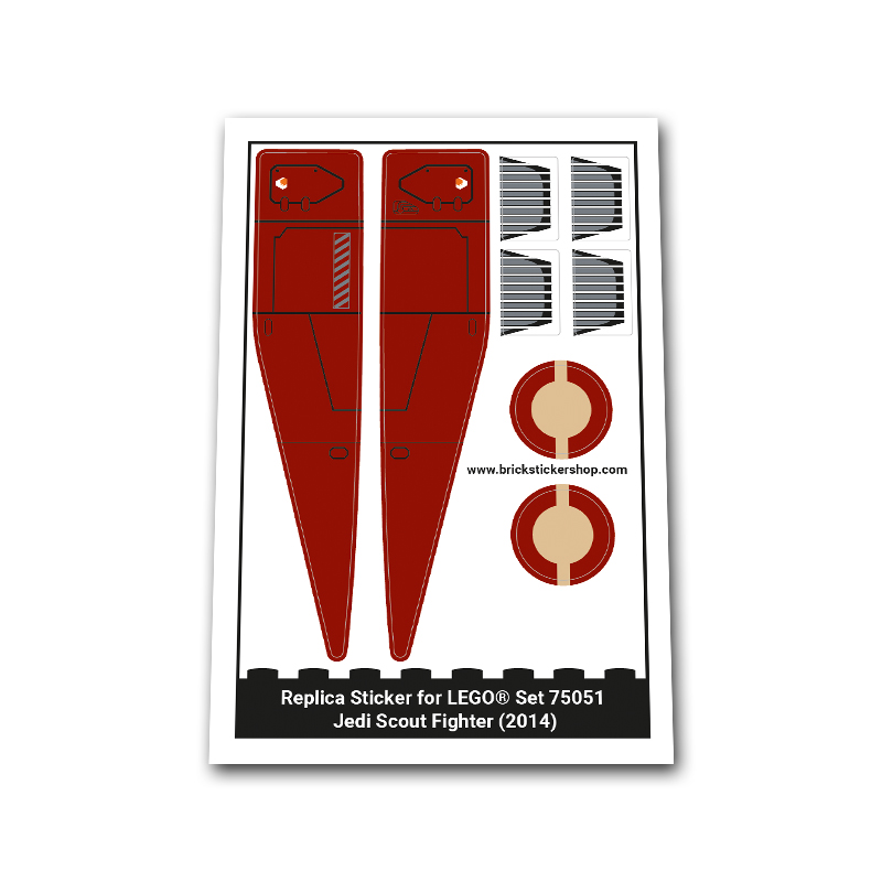 Replacement Sticker for Set 75051 Jedi Scout Fighter