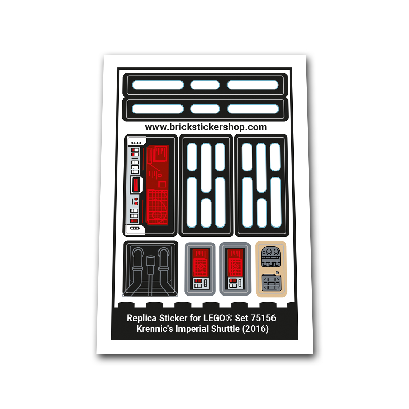 Krennic s Imperial Shuttle Brickstickershop BrickStickerShop