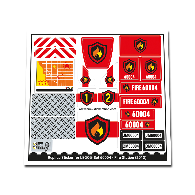 Replacement Sticker for Set 60004 - Fire Station