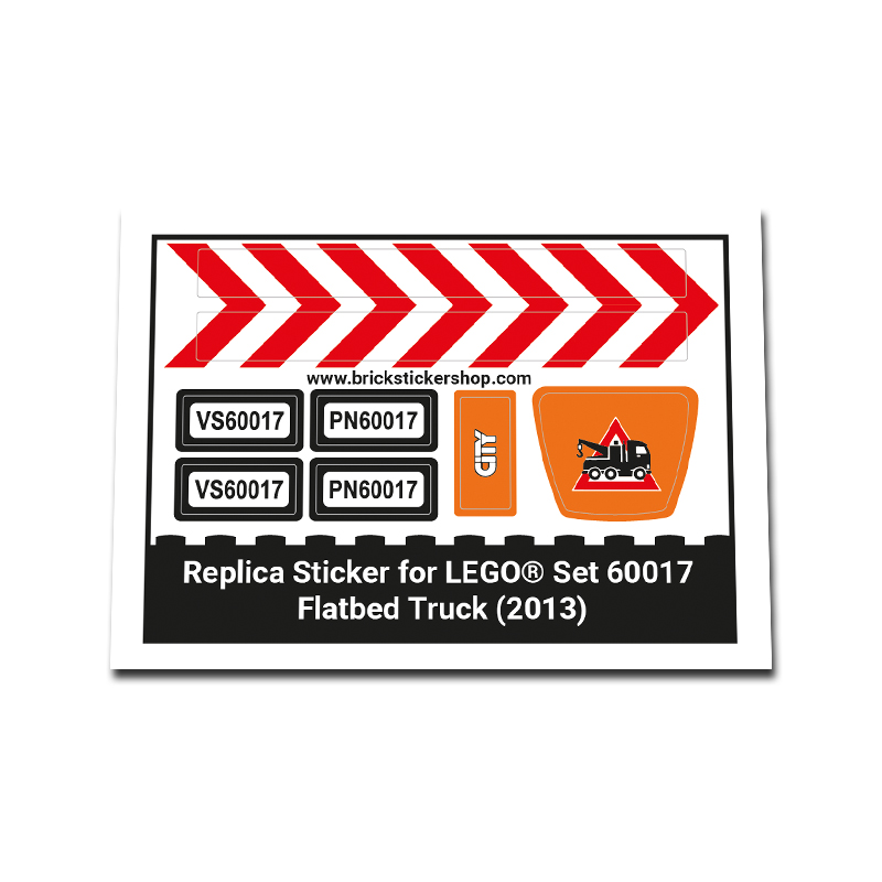 Replacement Sticker for Set 60017 - Flatbed Truck