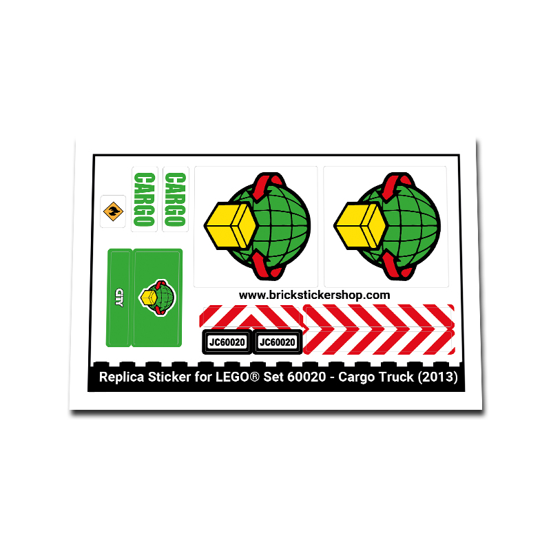 Replacement Sticker for Set 60020 - Cargo Truck