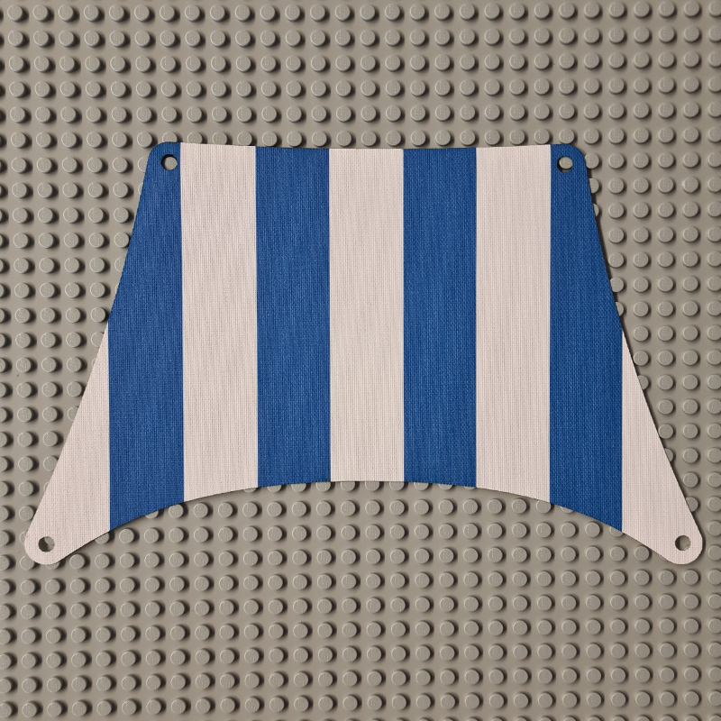 Replica Sailbb22 - Cloth Sail 27 x 17 Top with Blue Thick Stripes Pattern